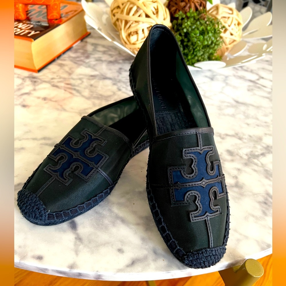 Tory Burch Black and Blue Espadrilles       🎉🎉FINAL🎉SALE🎉PRICE🎉🎉